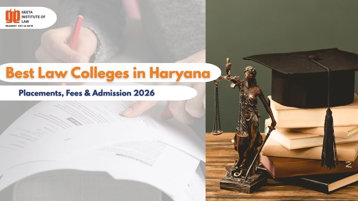 Best law colleges in Haryana for Law Admission 2026 with courses, fees and placements