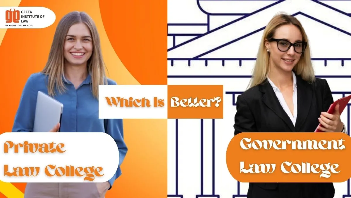 Students choosing private vs government law colleges in India