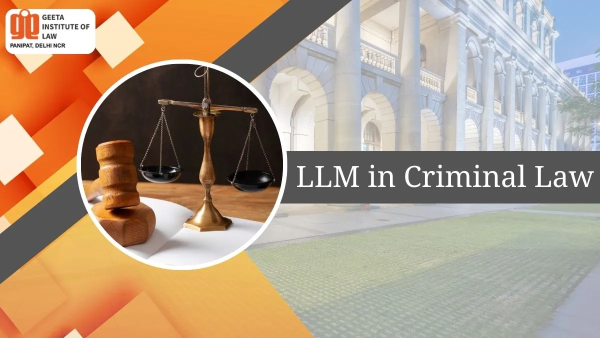 LLM in Criminal Law course in India
