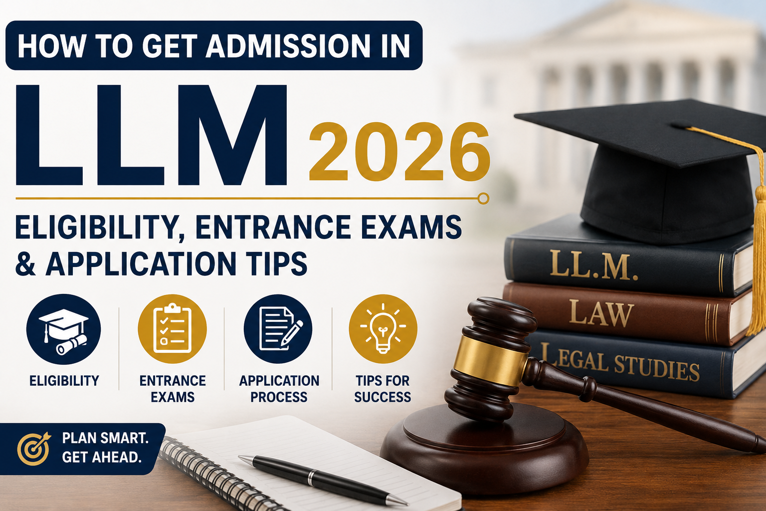 How to get LLM admission 2026 - eligibility, entrance exams and application tips