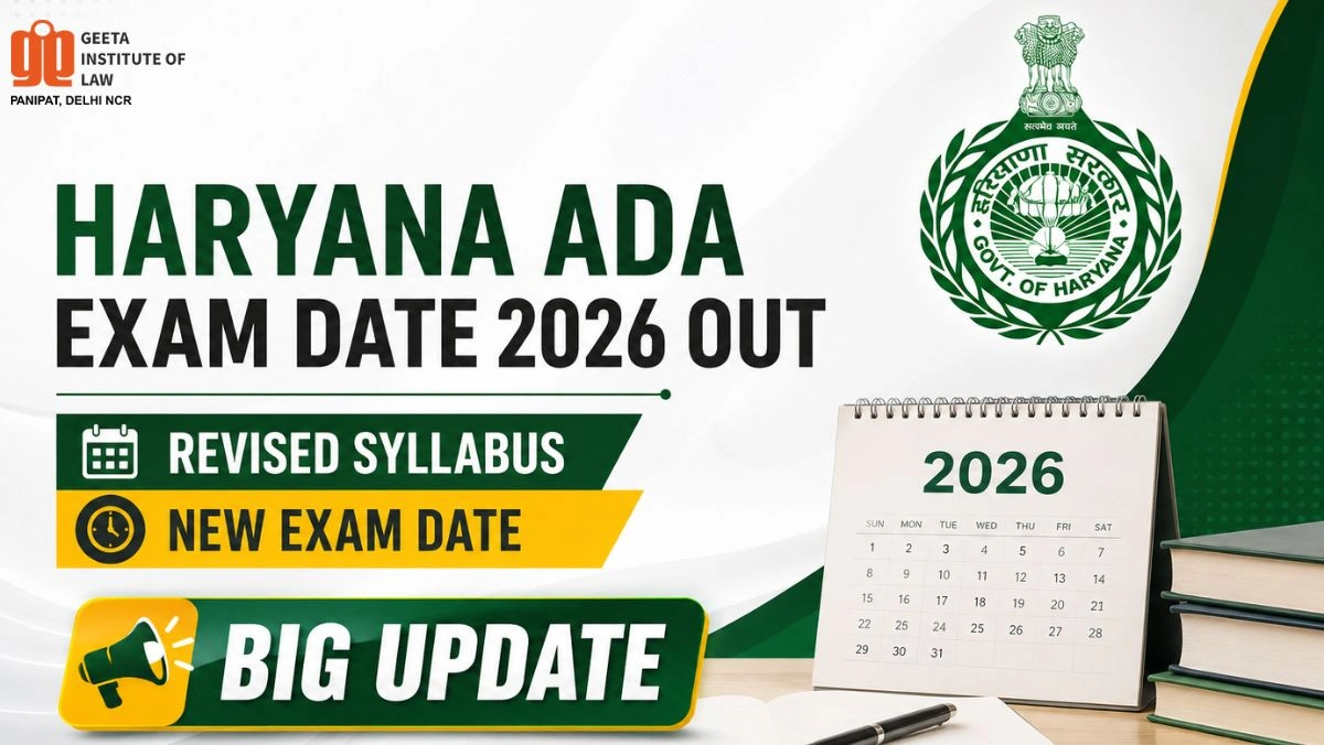 HPSC official notification for Haryana ADA exam date 2026 rescheduled