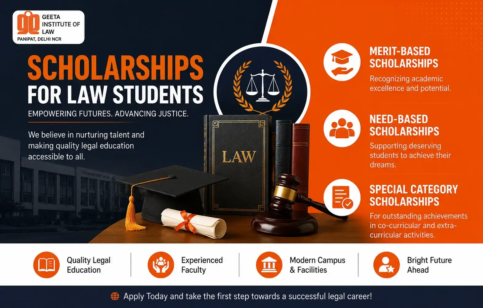 Scholarships for law students in India