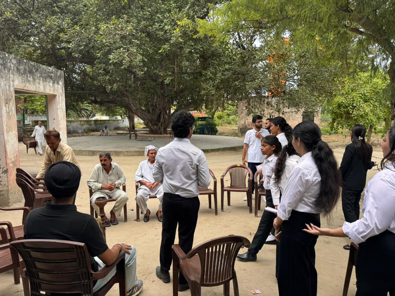 Blood Donation Camp - Door-to-Door Campaign in Karhans Village