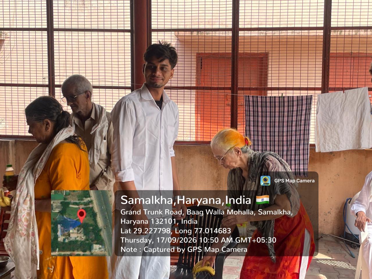 Orphanage and Old Age Home Visit, Geeta Ashram