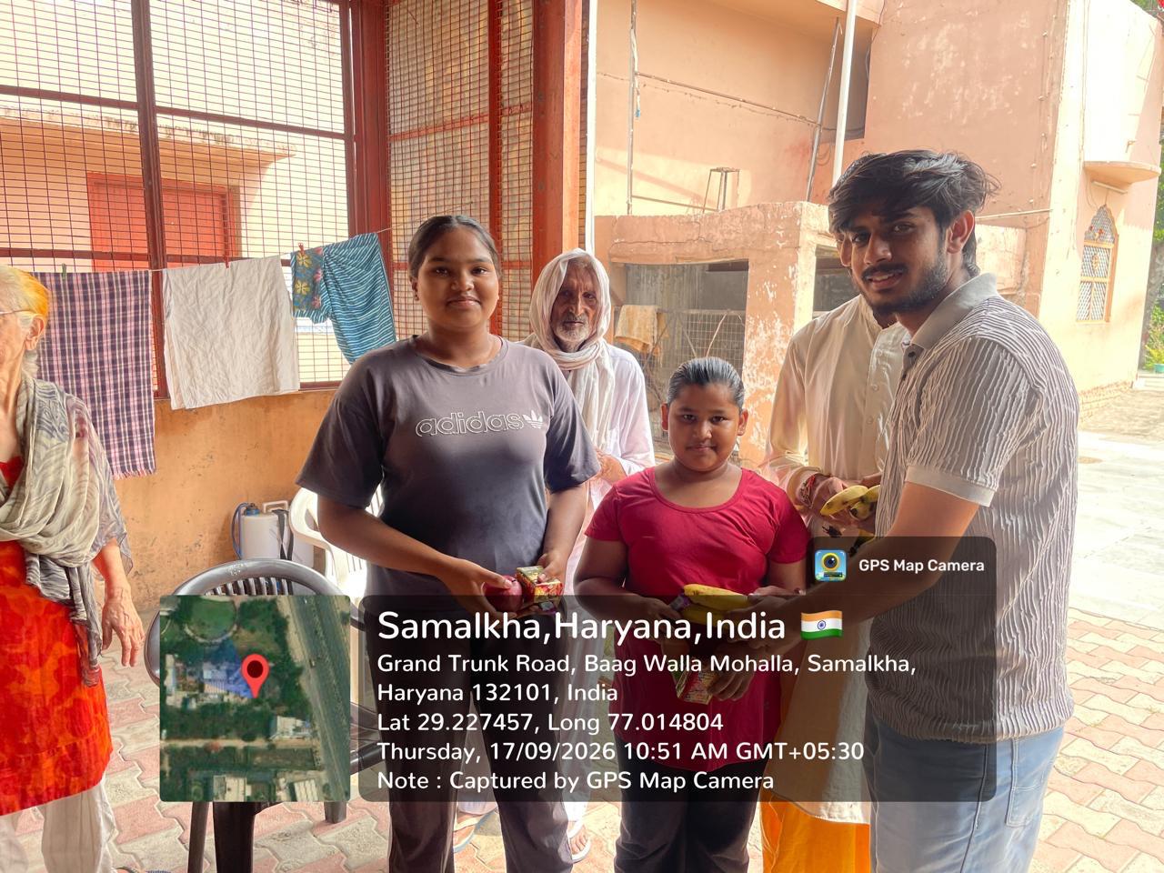 Orphanage and Old Age Home Visit, Geeta Ashram