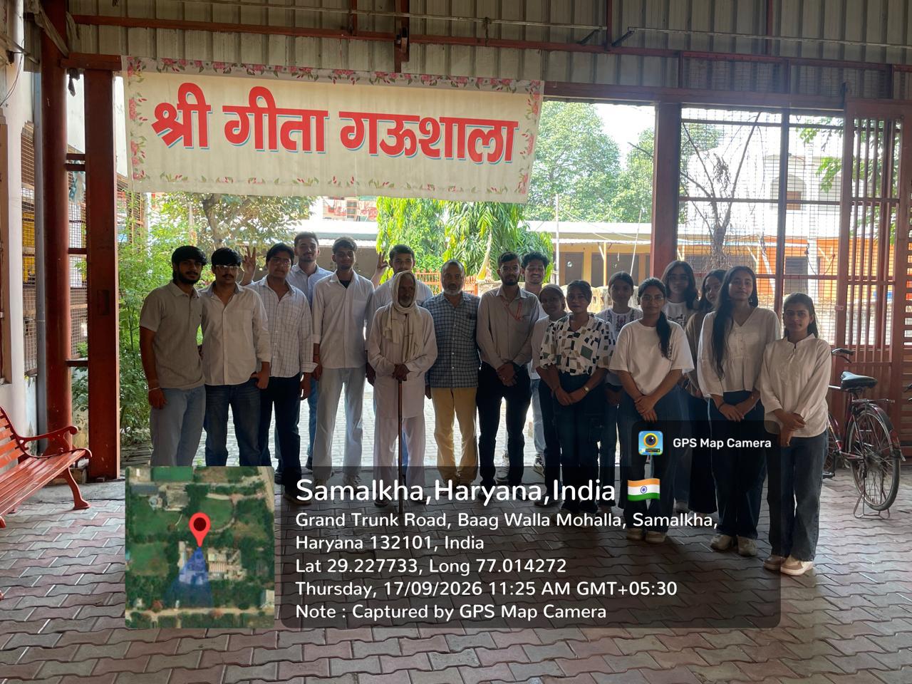 Orphanage and Old Age Home Visit, Geeta Ashram
