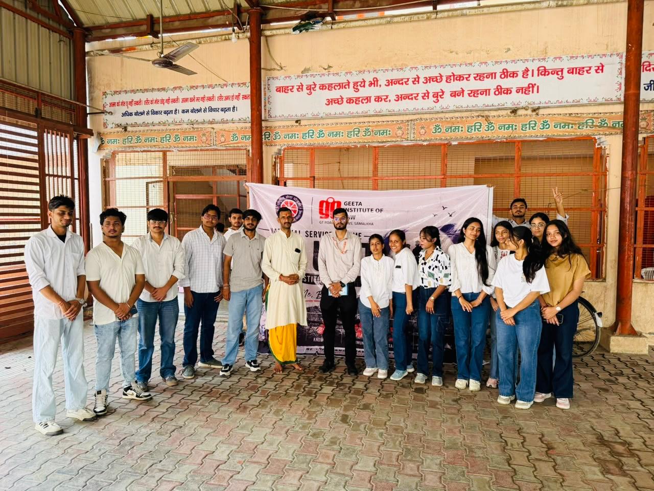 Orphanage and Old Age Home Visit, Geeta Ashram