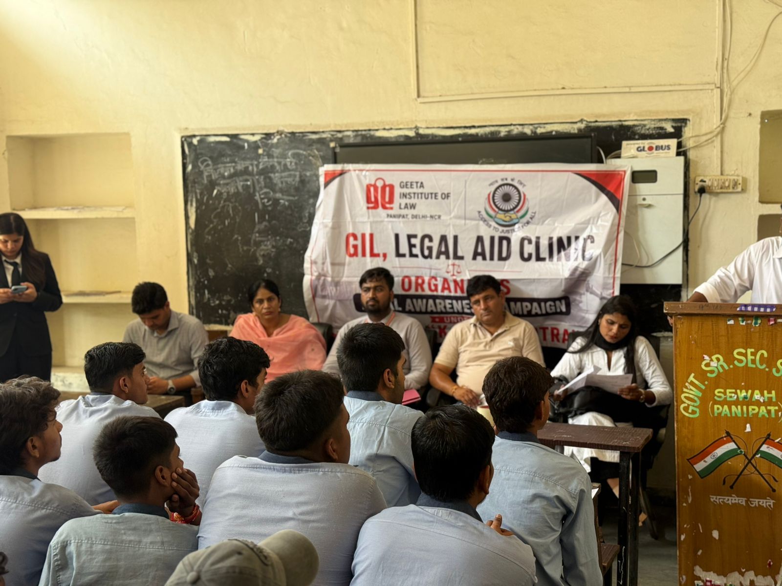Legal Aid Activity at Sewha GSSS, Panipat