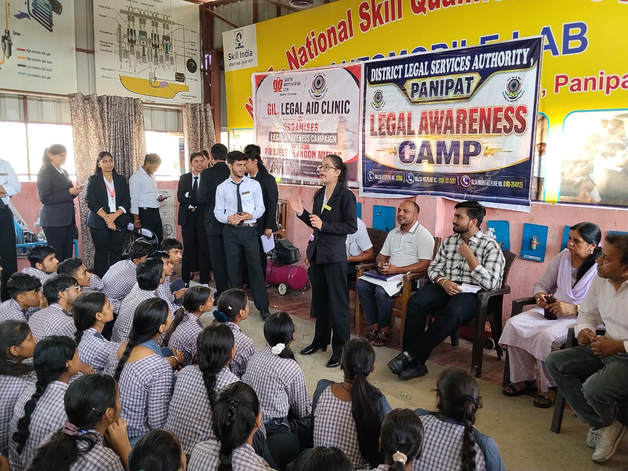 Legal Aid Activity at Sewha GSSS, Panipat