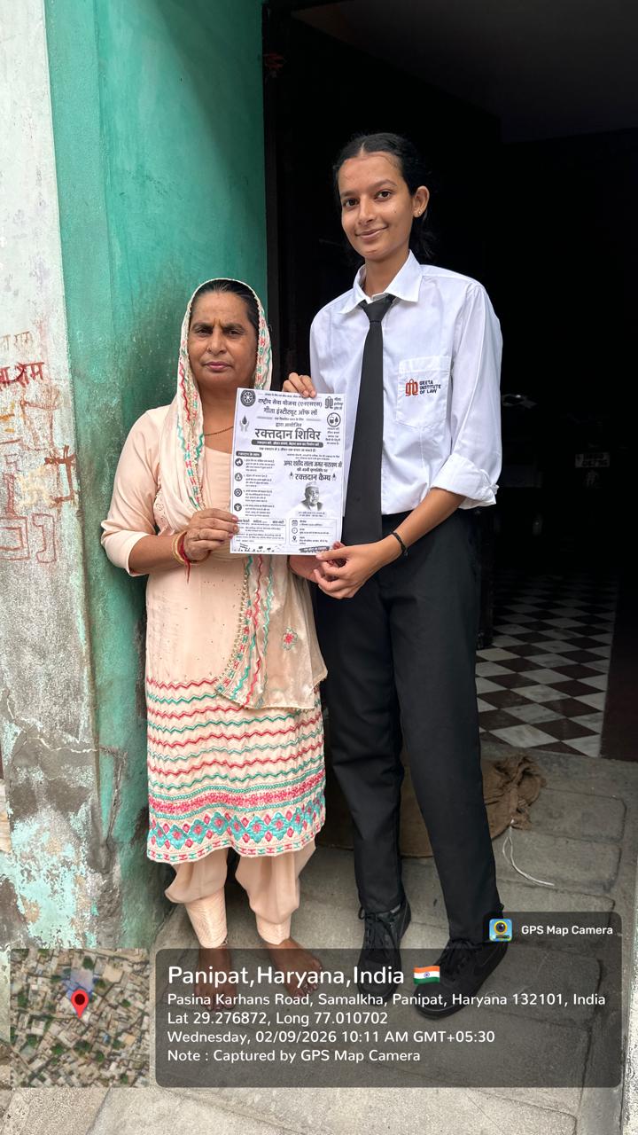 Blood Donation Camp - Door-to-Door Campaign in Karhans Village